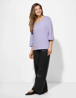 Pullover - Feinstrick - lila