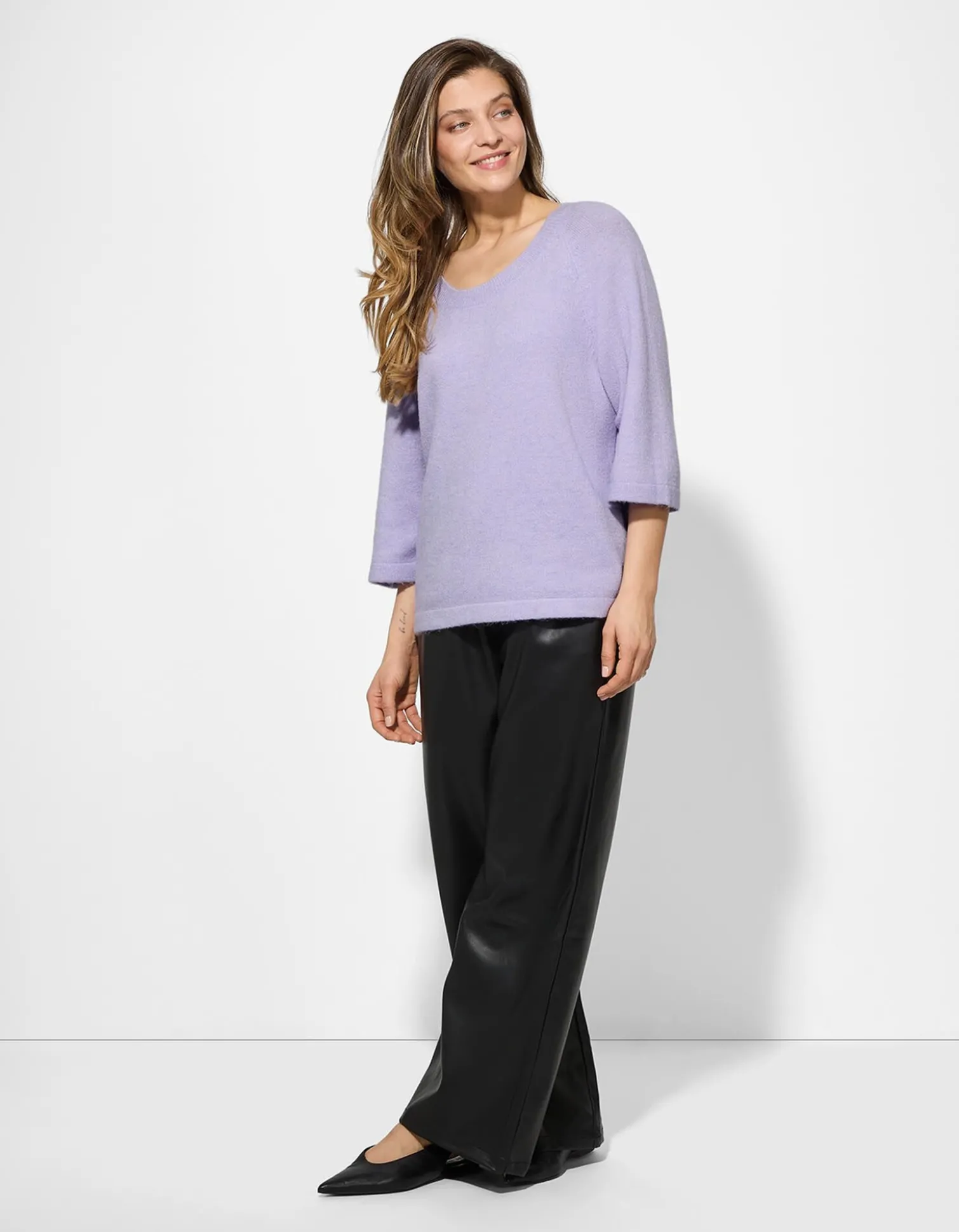 Pullover - Feinstrick - lila