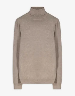Pullover - Rollkragen - hellbraun
