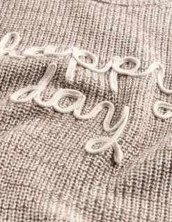Pullover - Stickereien - beige