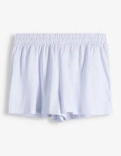 Pyjama Set aus Shirt und Shorts - Mustermix - weiß