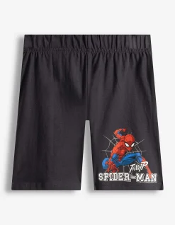 Pyjama Set aus Shirt und Shorts - Spiderman - bronzefarben