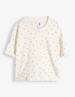 Pyjama Set aus Shirt und Shorts - 2er-Pack - bronzefarben