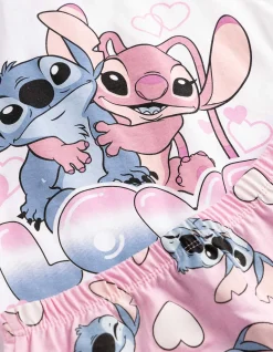 Pyjama Set aus Shirt und Shorts - Lilo & Stitch - bronzefarben