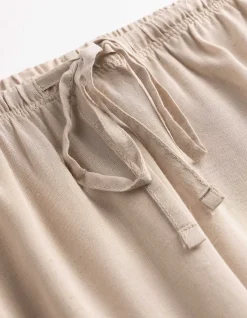 Pyjamahose - einfarbig - beige