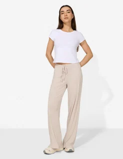 Pyjamahose - Pointelle - beige
