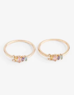 Ring - Ziersteine - goldfarben