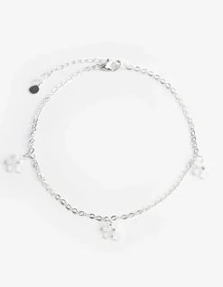 Schmuck - Florales Muster - silberfarben