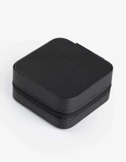 Schmuckbox - einfarbig - schwarz