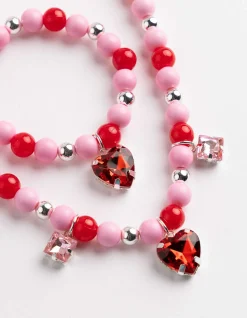 Schmuck-Set - 2er-Pack - silberfarben
