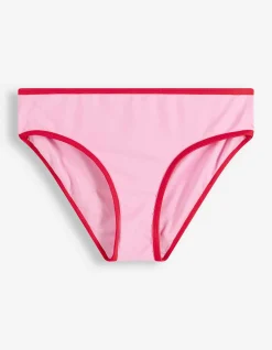 Set aus Bikinitop und Bikinislip - Elastischer Bund - rosa