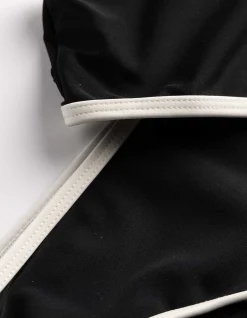 Set aus Bikinitop und Bikinislip - Elastischer Bund - schwarz