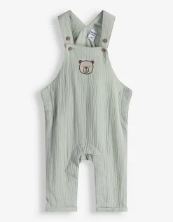 Set aus Body und Hose - Musselin - türkis