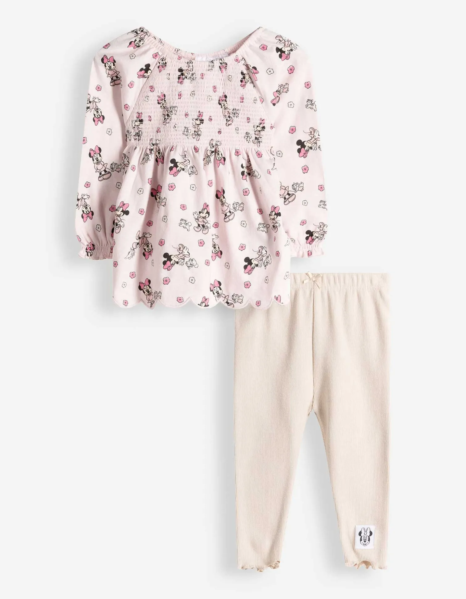 Set aus Kleid und Leggings - Minnie Mouse - rosa
