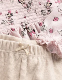 Set aus Kleid und Leggings - Minnie Mouse - rosa