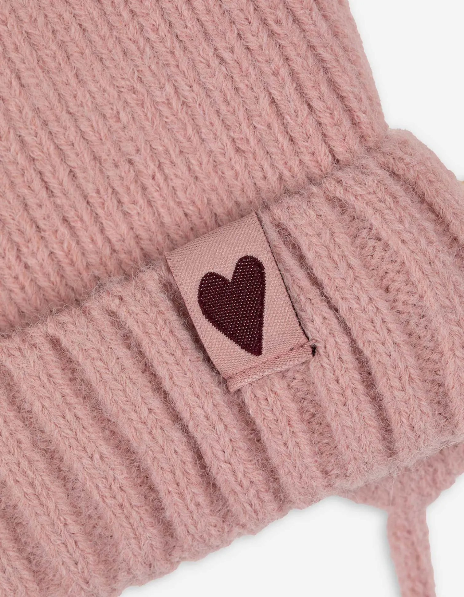 Set aus Mütze und Handschuhe - Fleecefutter - pink