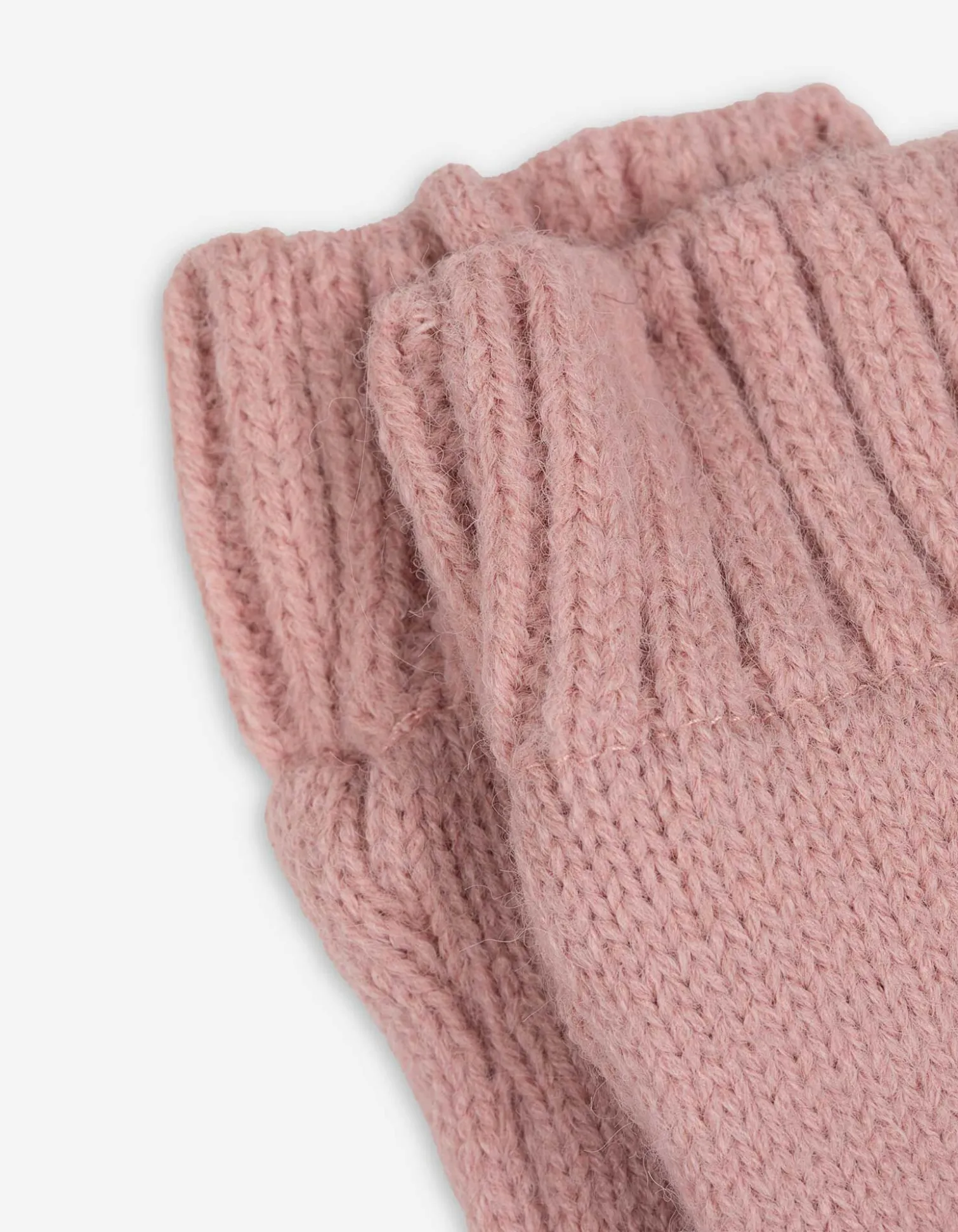 Set aus Mütze und Handschuhe - Fleecefutter - pink