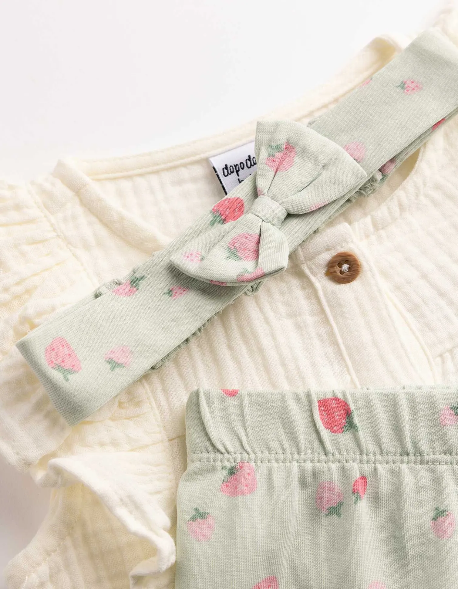 Set aus Shirt und Leggings - Musselin - weiß