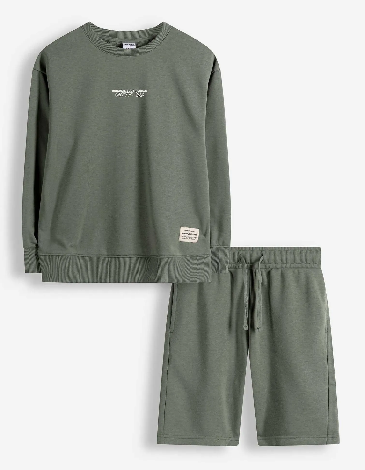Set aus Sweatshirt und Hose - Sweat - dunkelgrün