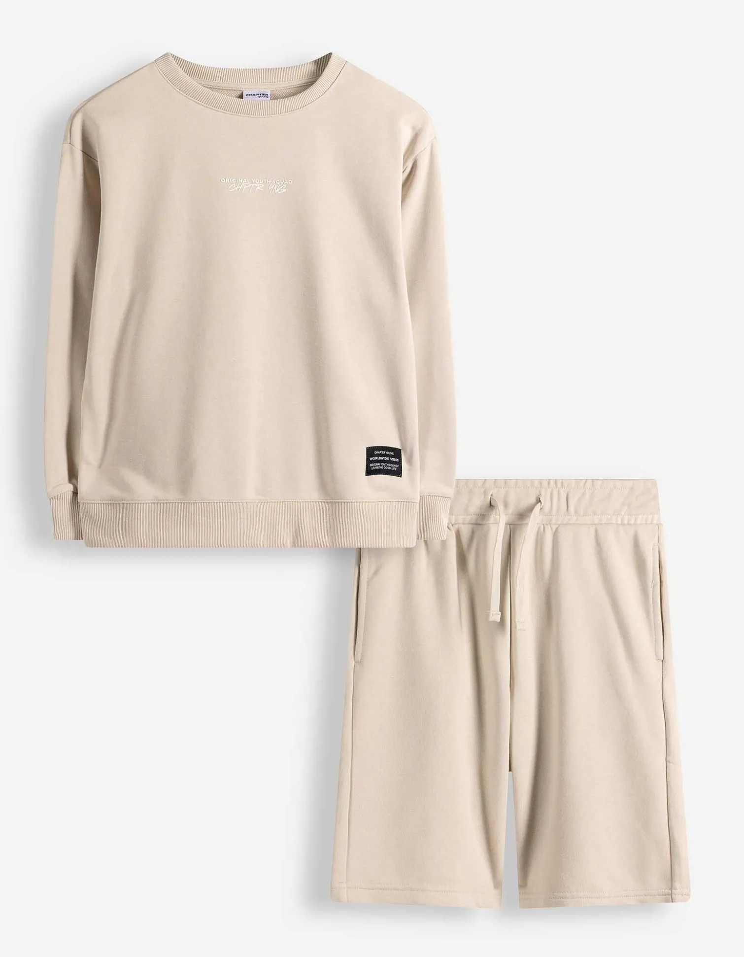 Set aus Sweatshirt und Hose - Sweat - hellgrau