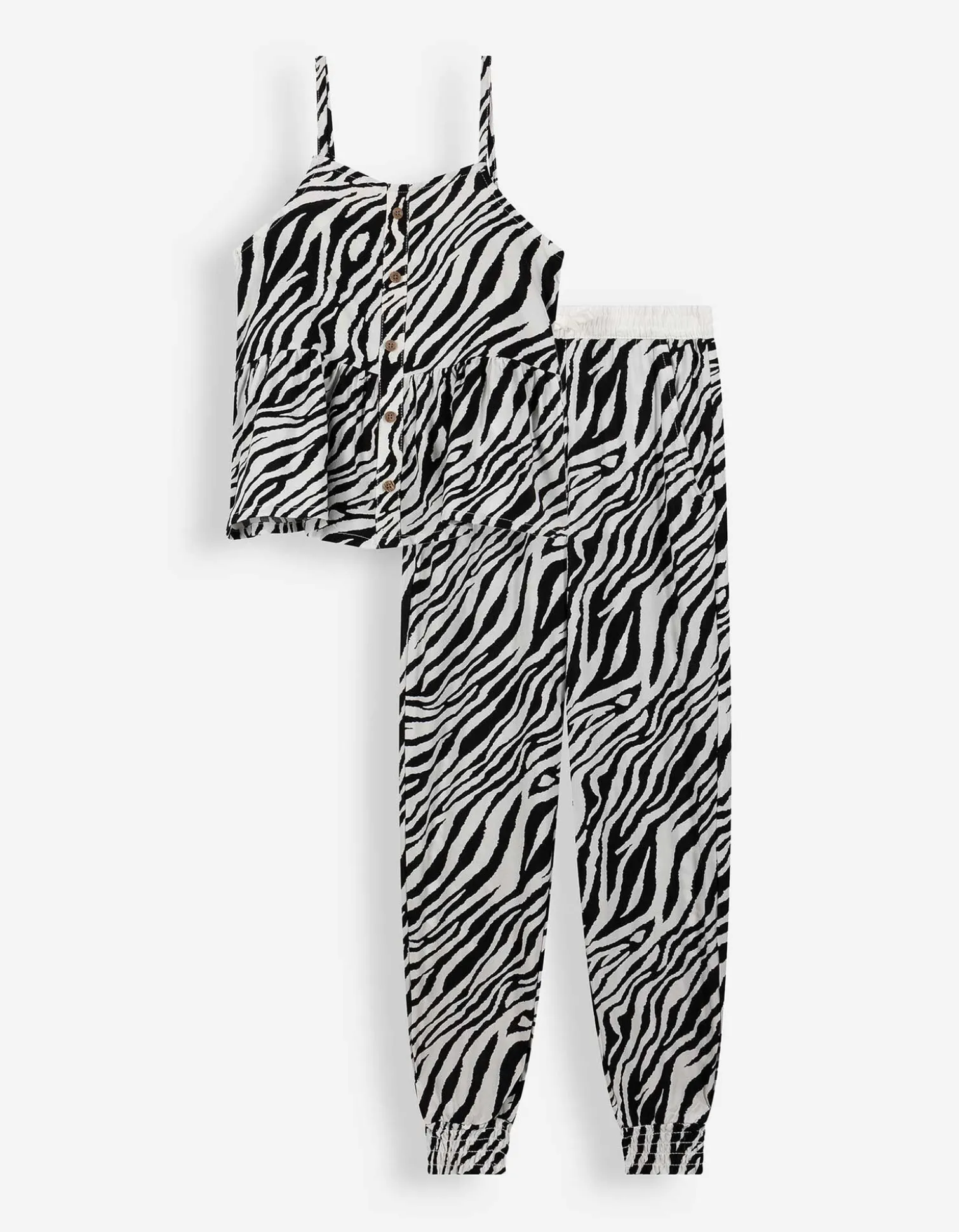 Set aus Top und Hose - 2er-Pack - weiß