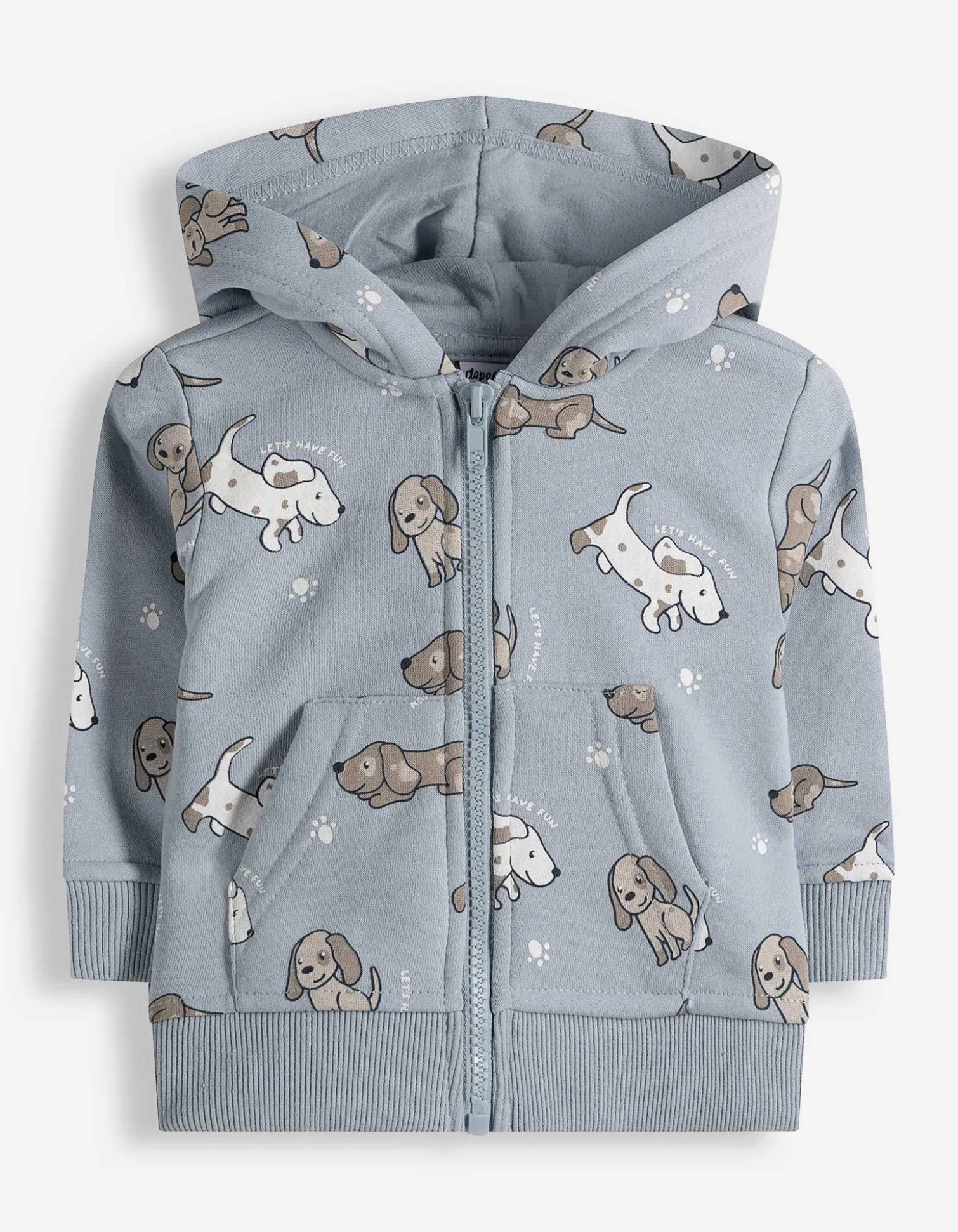Set aus Top und Hose - Print - hellblau