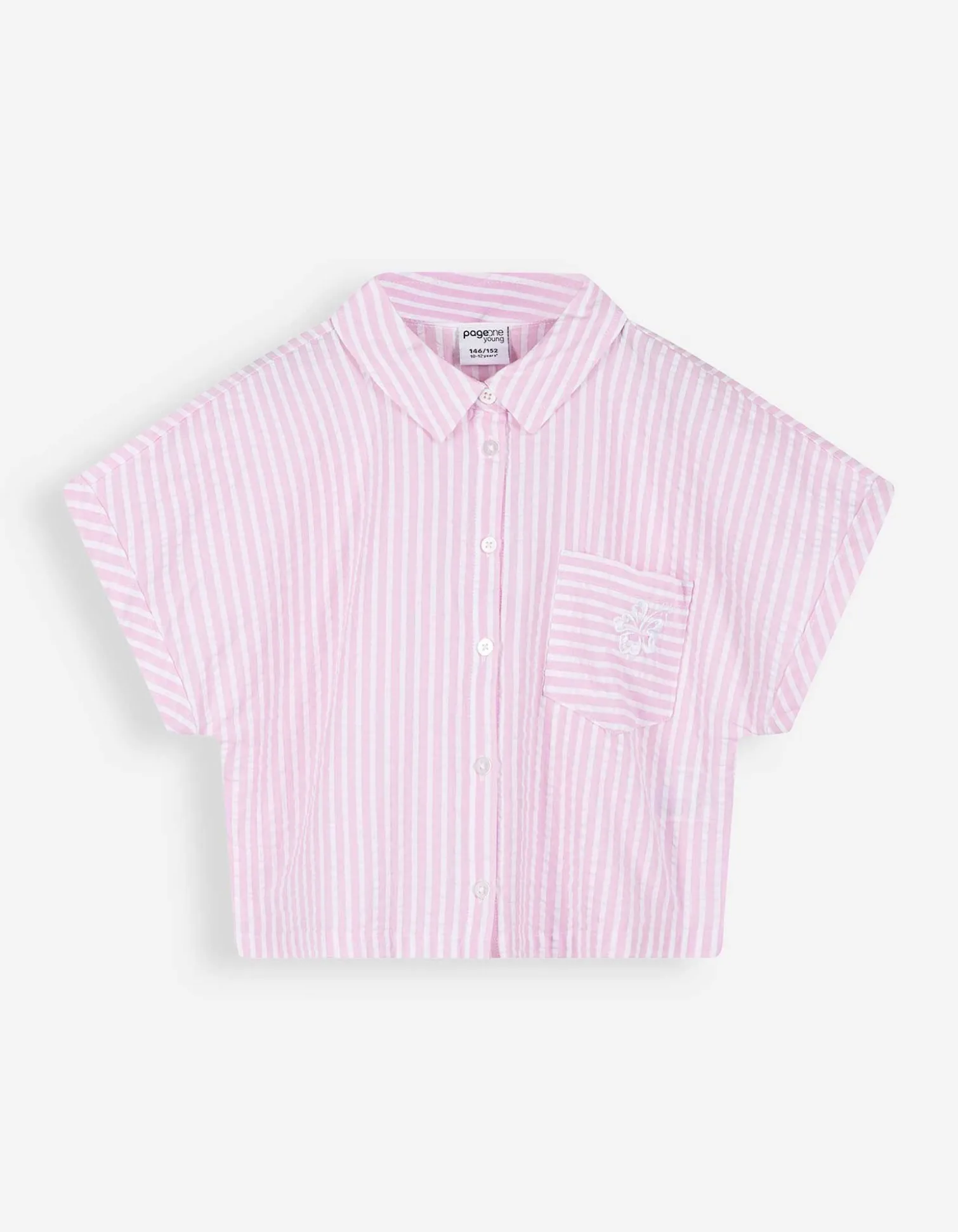 Set aus T-Shirt und Shorts - Stickereien - pink