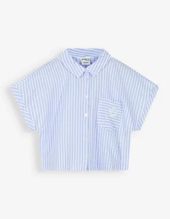 Set aus T-Shirt und Shorts - Stickereien - weiß