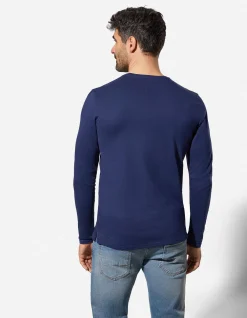Shirt - einfarbig - dunkelblau