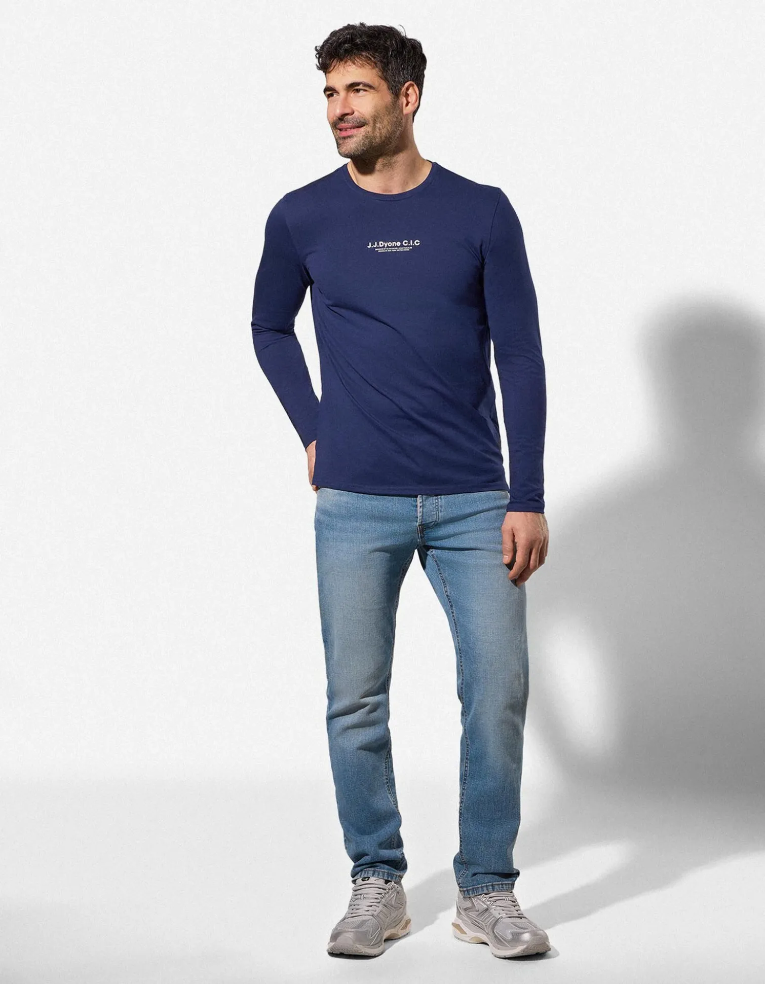 Shirt - einfarbig - dunkelblau