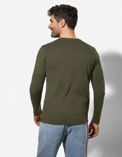 Shirt - einfarbig - dunkelgrün