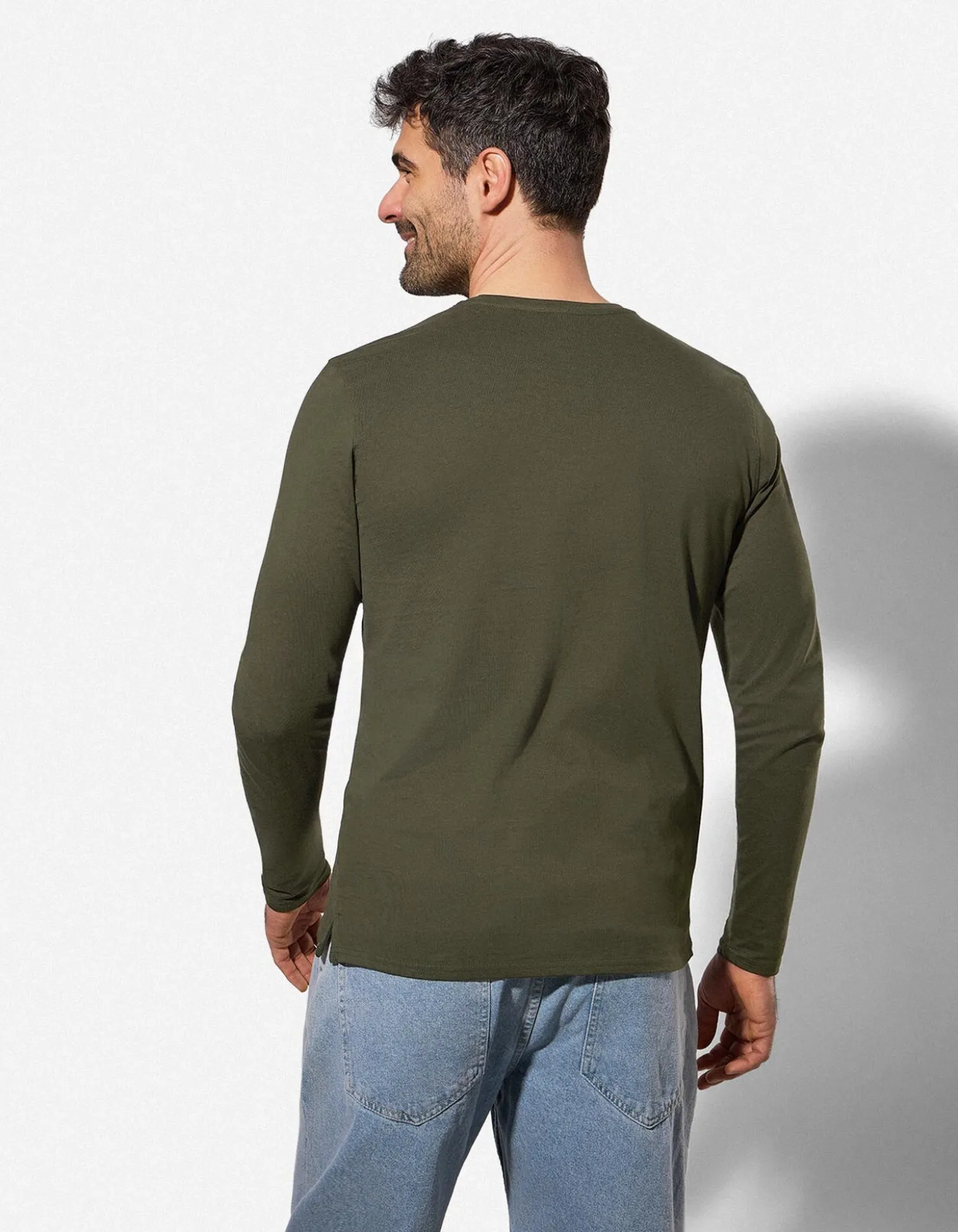 Shirt - einfarbig - dunkelgrün