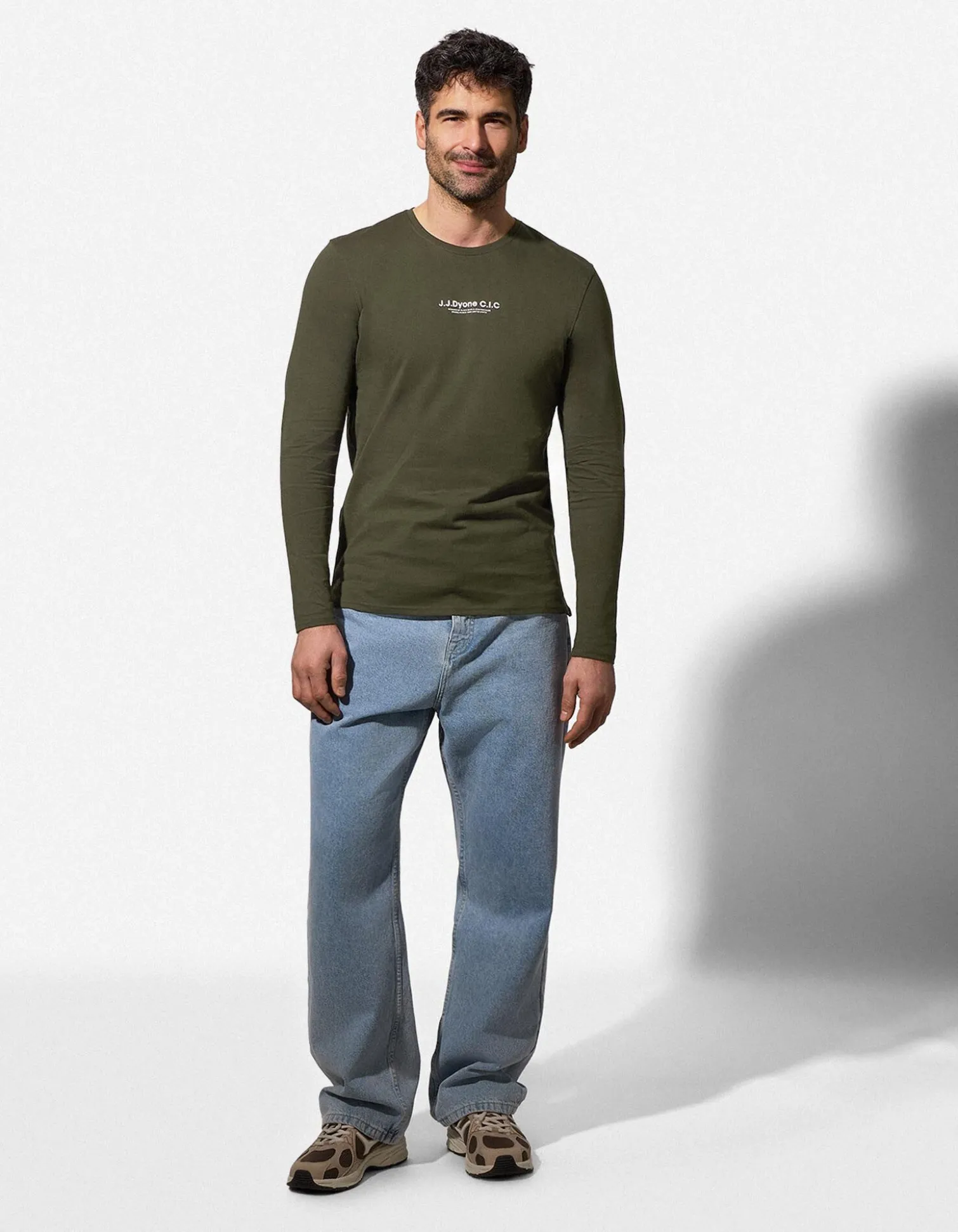 Shirt - einfarbig - dunkelgrün