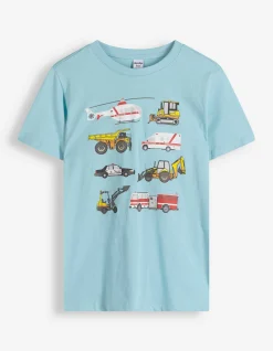 Shirt - Frontprint - hellblau
