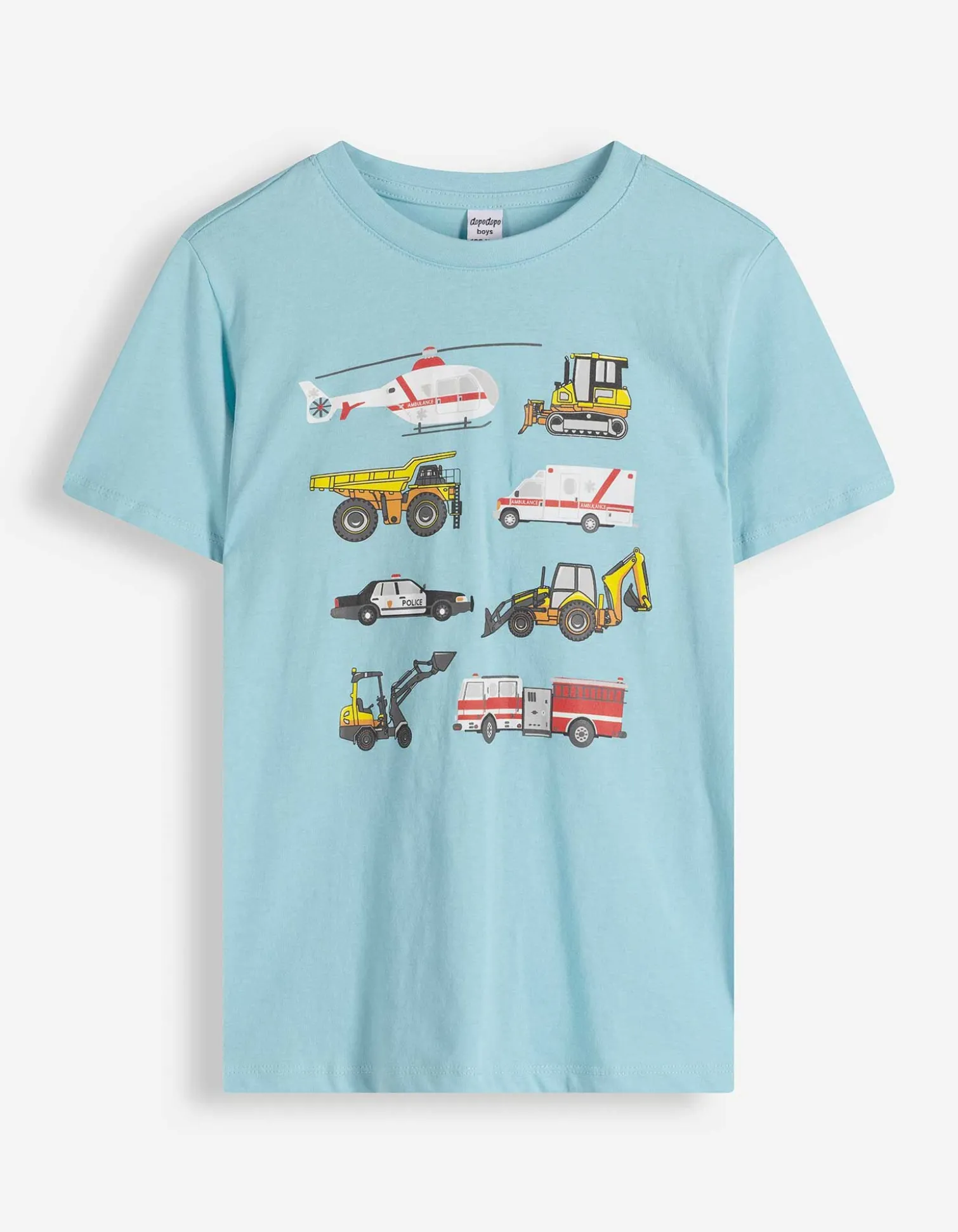 Shirt - Frontprint - hellblau
