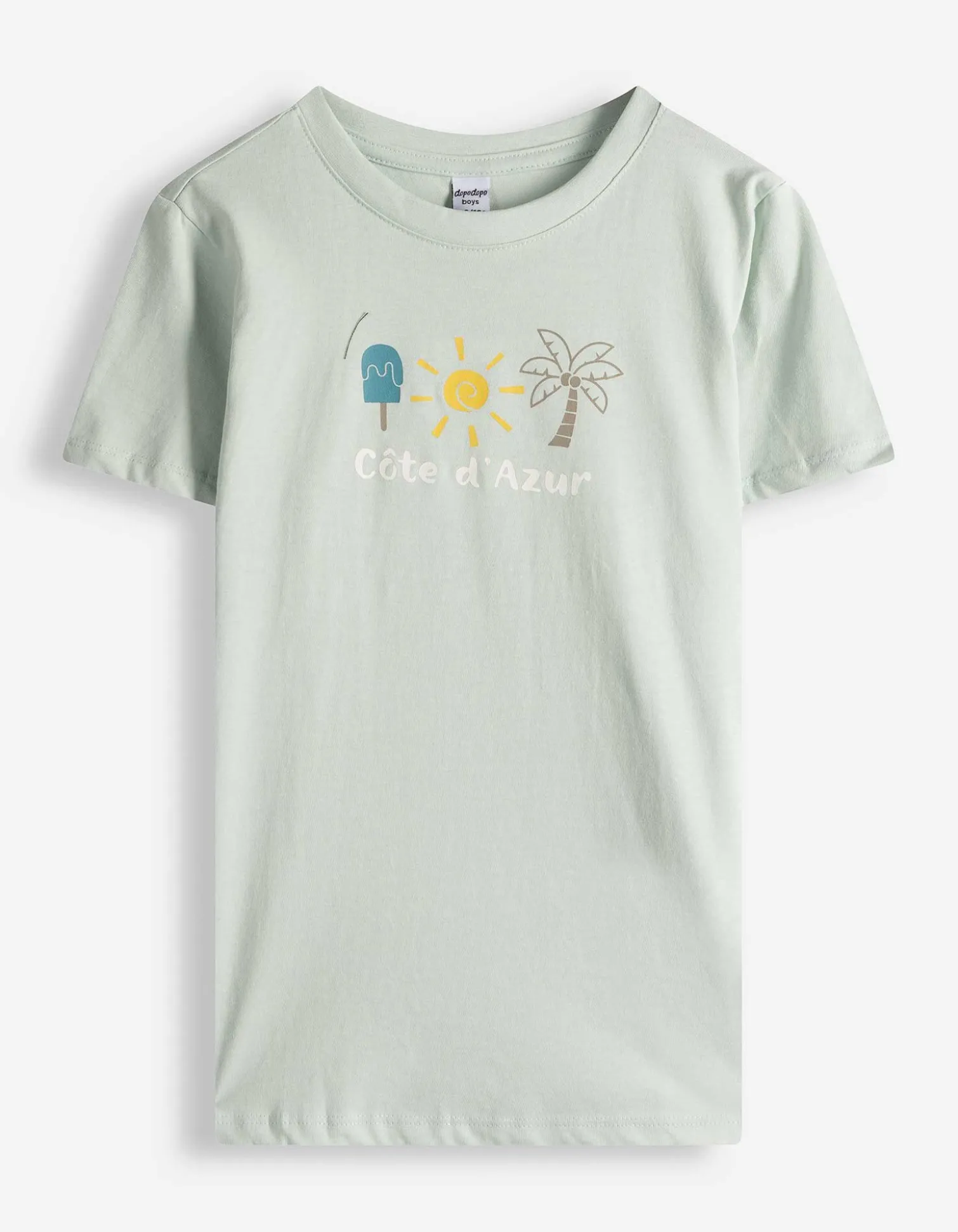 Shirt - Frontprint - hellblau