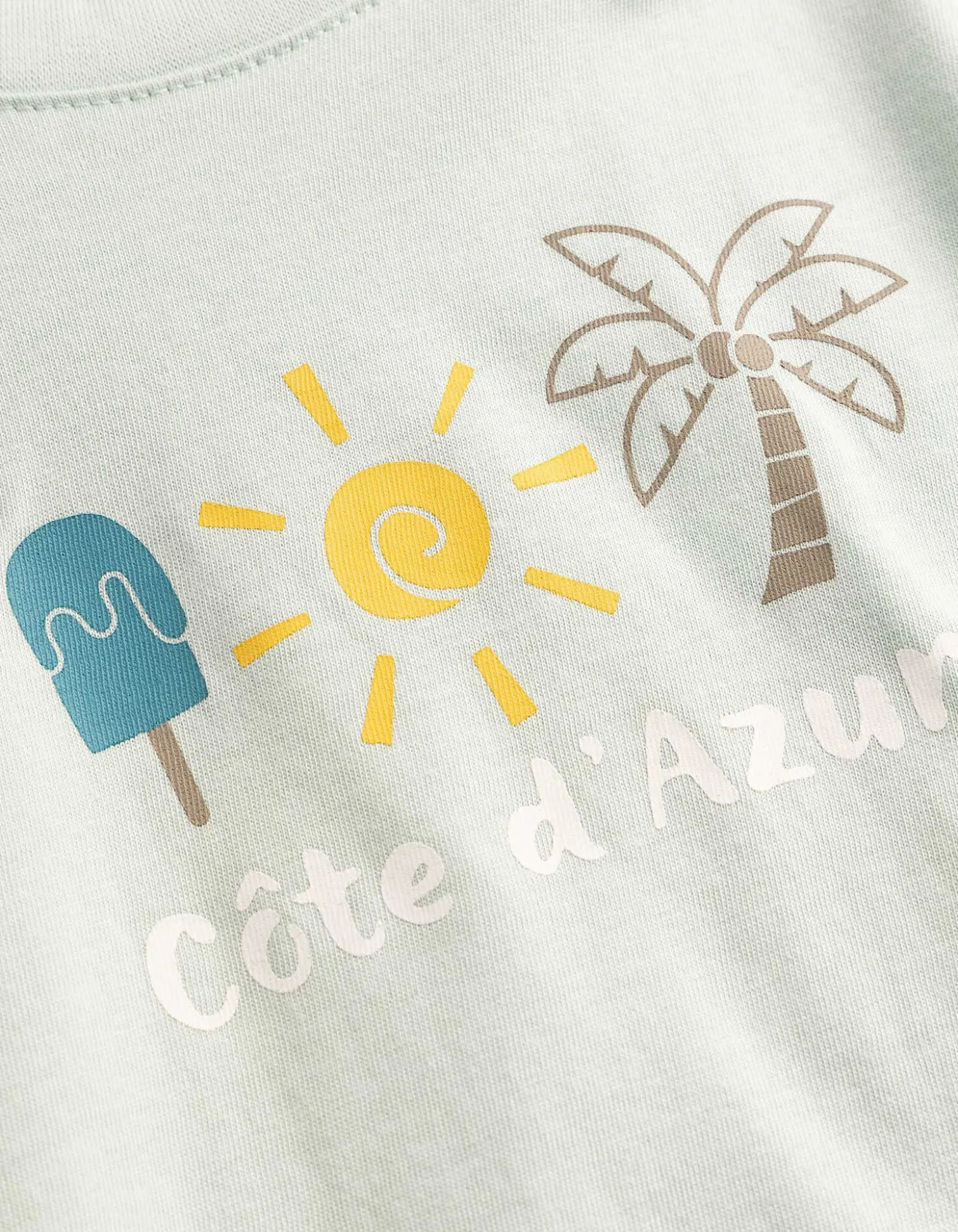 Shirt - Frontprint - hellblau