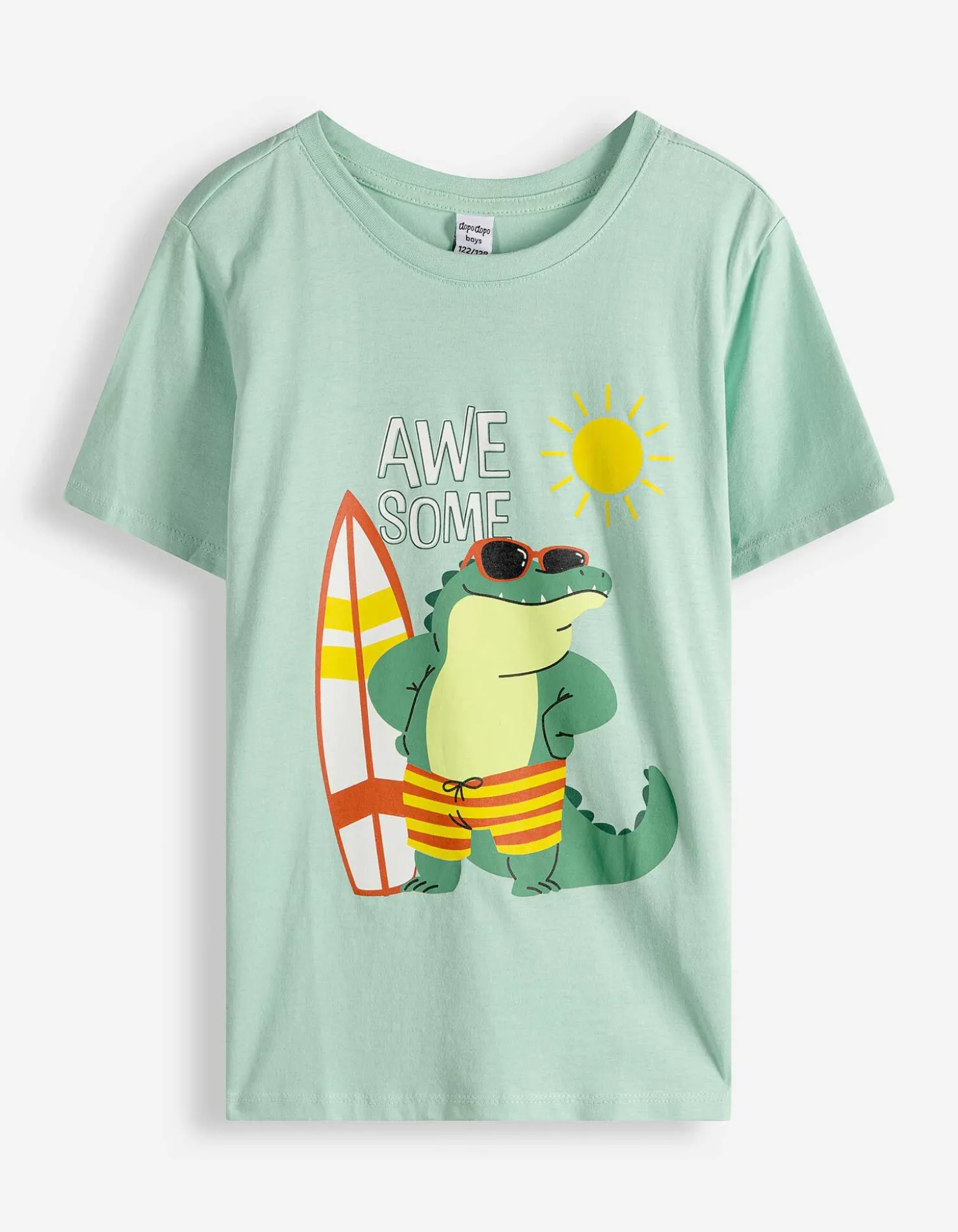 Shirt - Frontprint - hellgrün