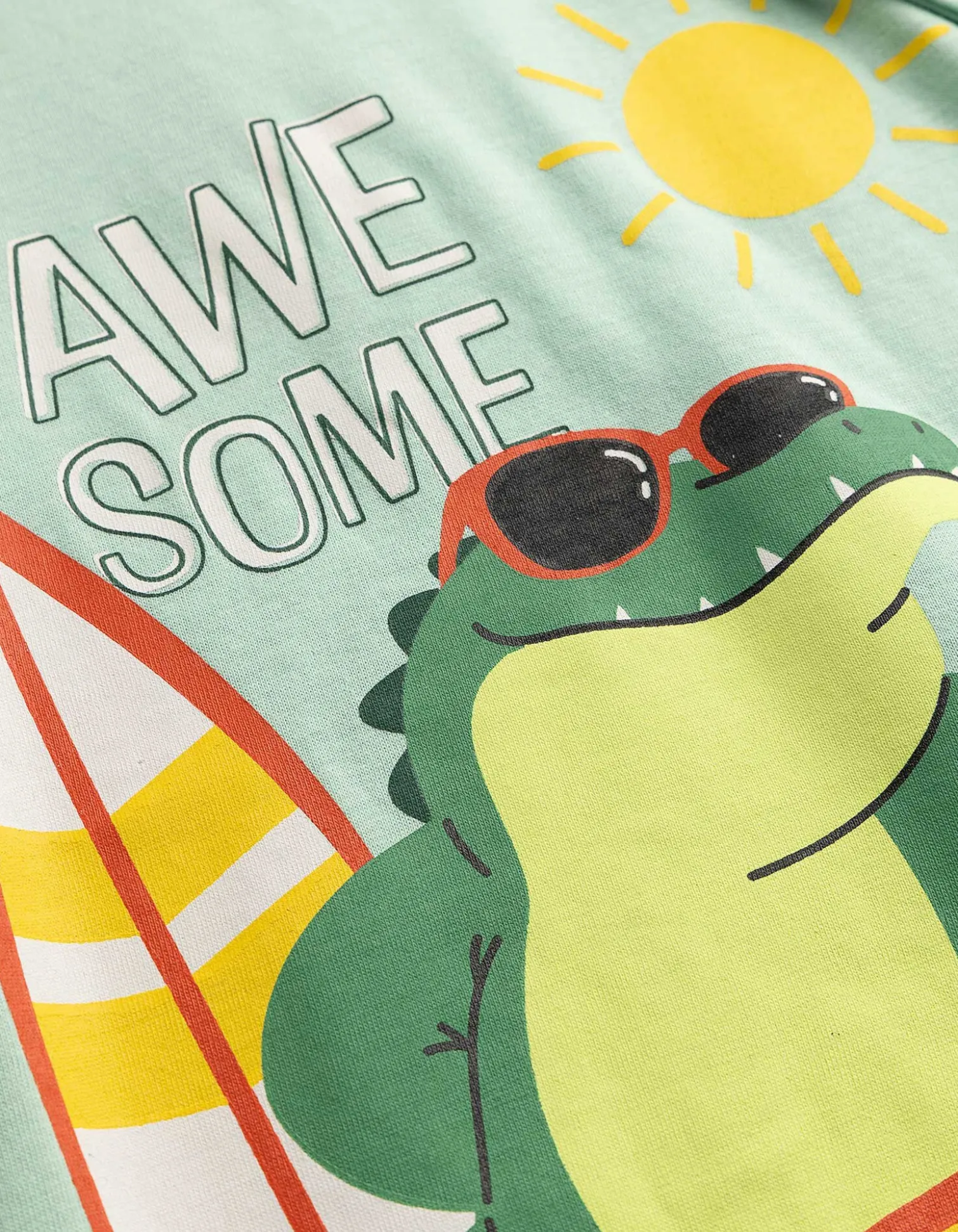 Shirt - Frontprint - hellgrün