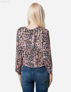 Shirt - Knotendetail - schwarz