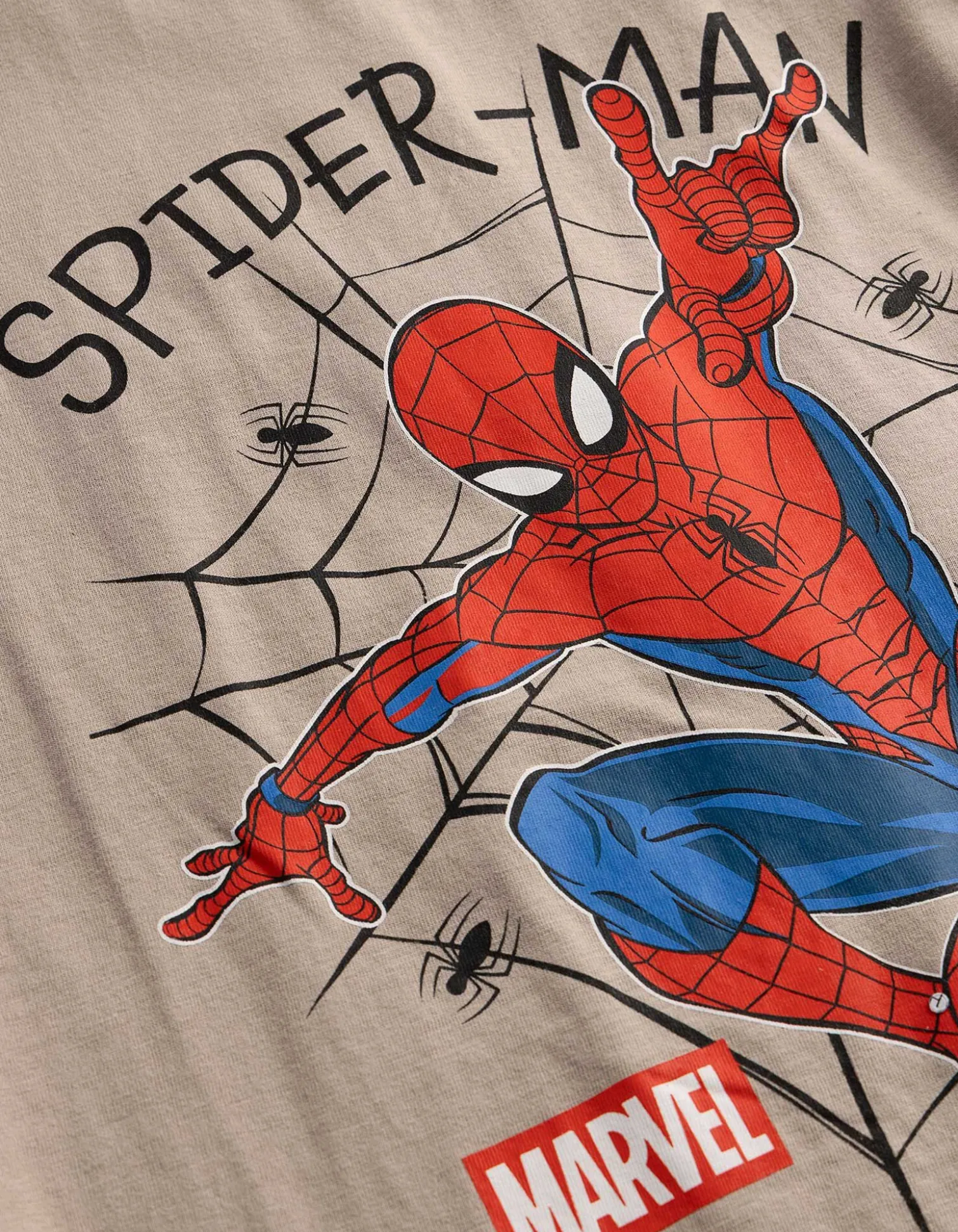 Shirt - Spiderman - beige