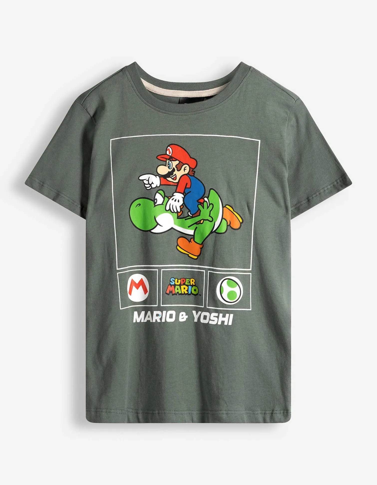 Shirt - Super Mario - dunkelgrün