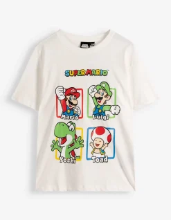 Shirt - Super Mario - weiß