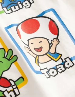 Shirt - Super Mario - weiß