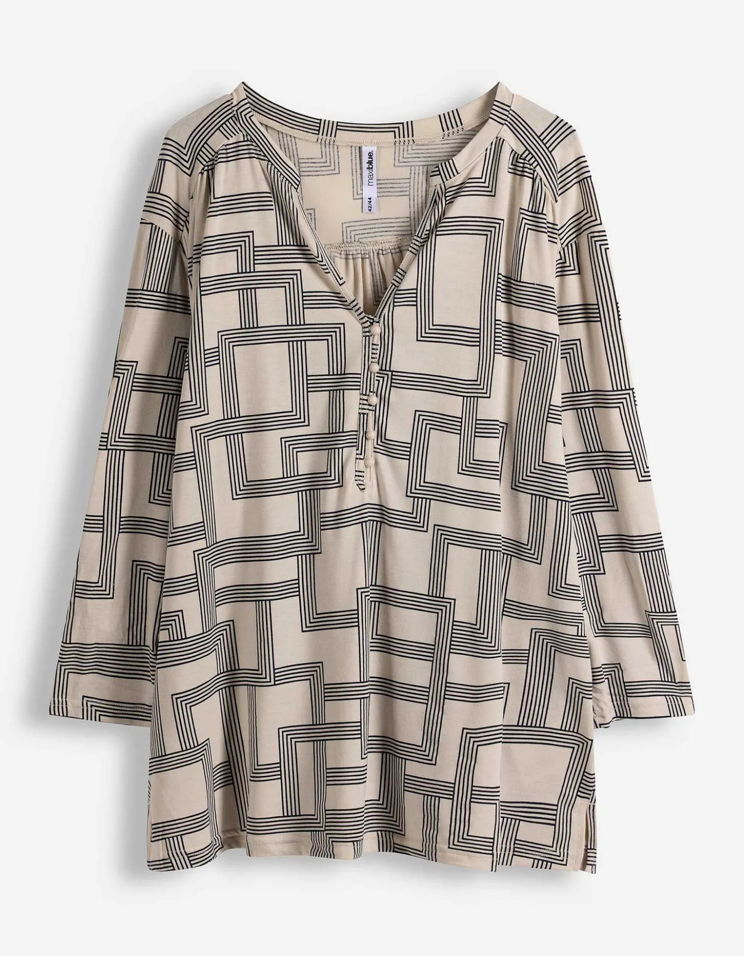 Shirt - Viskose-Anteil - Beige