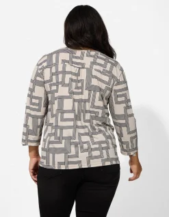 Shirt - Viskose-Anteil - Beige