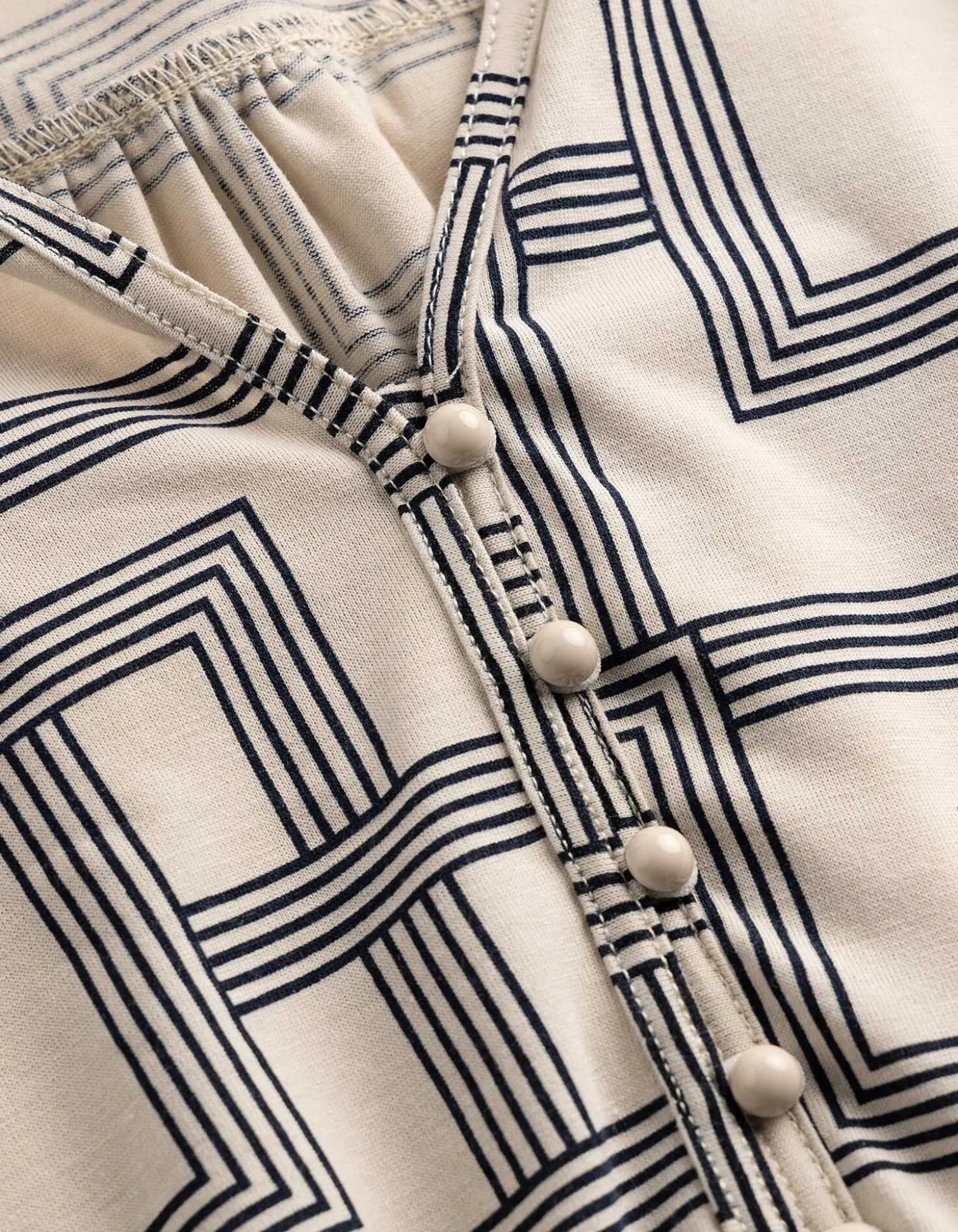 Shirt - Viskose-Anteil - Beige