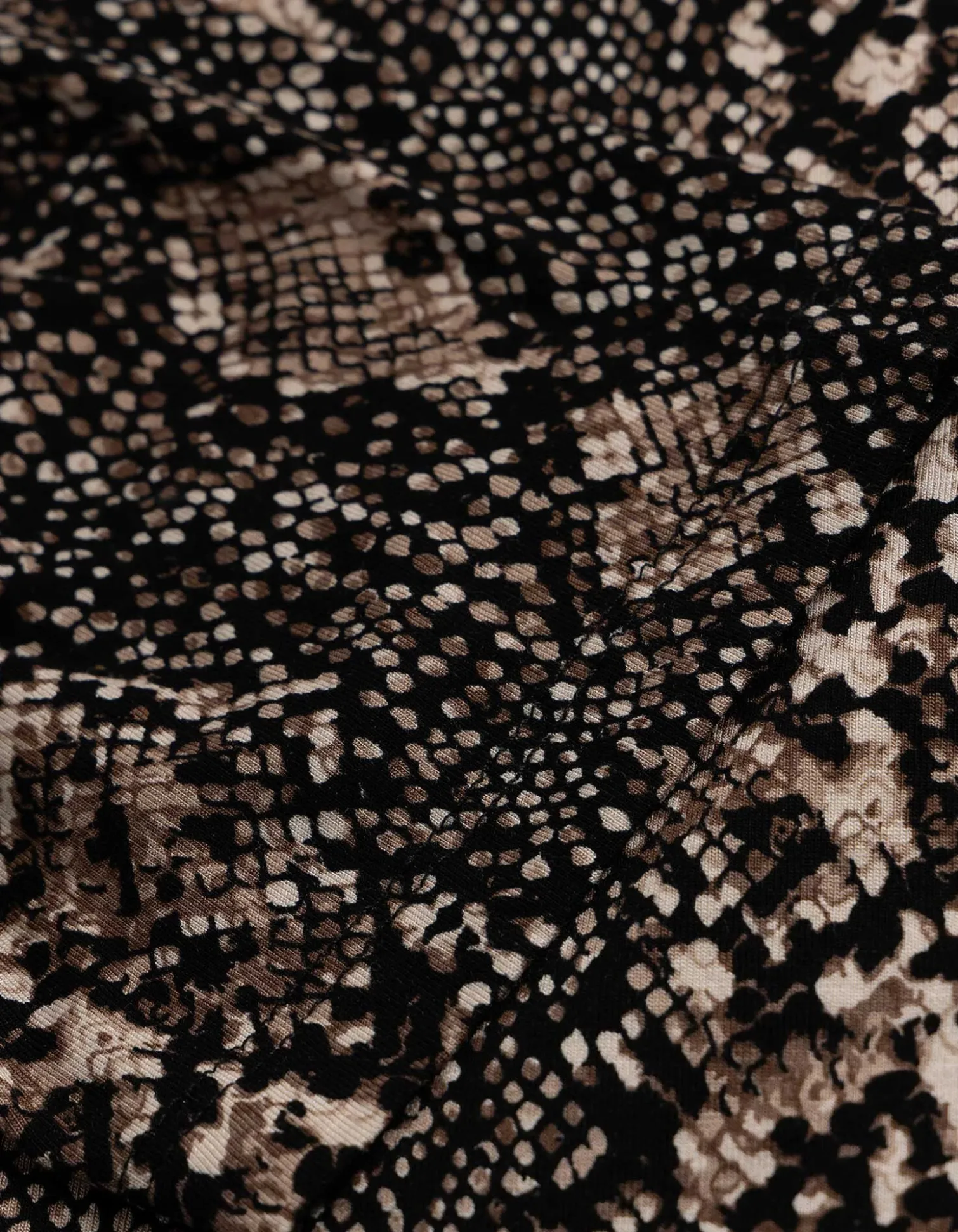 Shirt - Viskose-Mix - schwarz