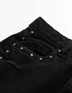 Shorts - Denim - schwarz