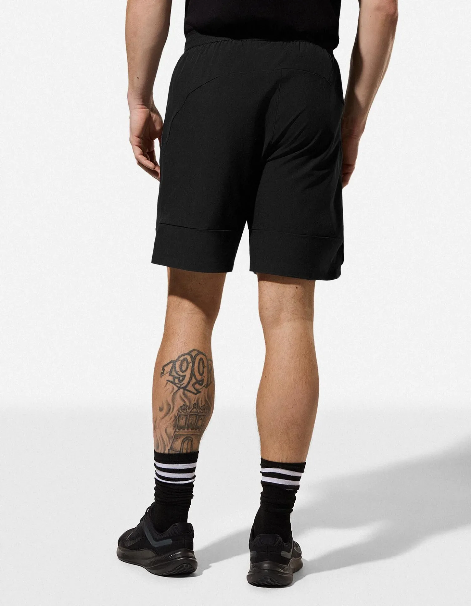 Shorts - einfarbig - schwarz